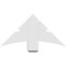 Ekena Millwork Alberta Architectural Grade PVC Gable Bracket, 36"W x 18"H x 6"D x 6"F, 12/12 Pitch GBP036X18X0606ALB00 - alternate 2